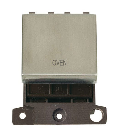 Minigrid Ingot Printed 20A DP Ingot Switch - Stainless Steel - Oven - SE Home