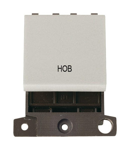 Minigrid Plastic Printed 20A DP Switch - Click White - Hob - SE Home