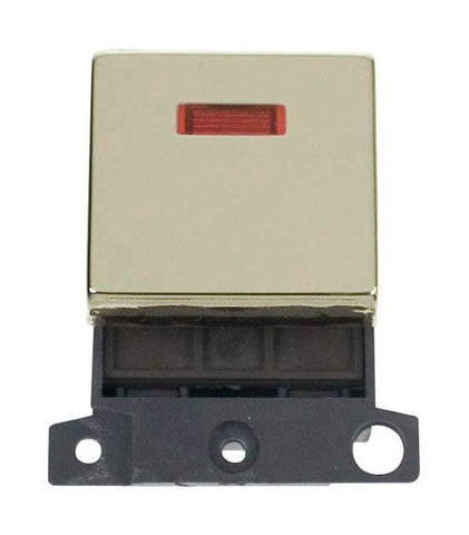 Minigrid Ingot 20A DP Ingot Switch With Neon - Brass - SE Home