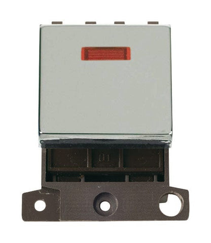 Minigrid Ingot 20A DP Ingot Switch With Neon - Chrome - SE Home
