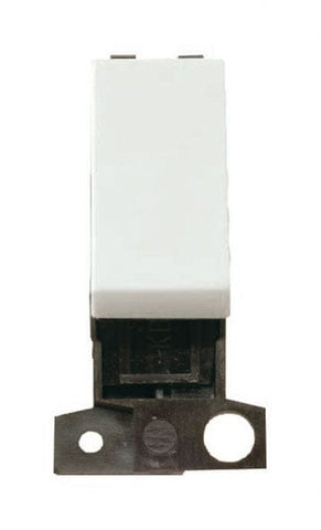 Minigrid Plastic 10AX Intermediate Switch - Click White - SE Home
