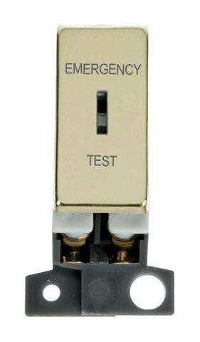 Minigrid Ingot 13A Resistive DP Ingot Keyswitch “emergency Test” - Brass - SE Home