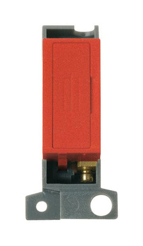 Minigrid Plastic 13A Fused Fcu Module - Red - SE Home