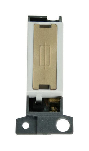 Minigrid Ingot 13A Fused Ingot Fcu Module - - White satin Brass - SE Home