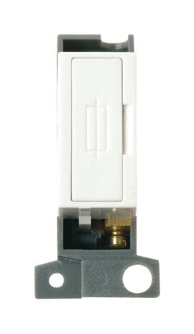 Minigrid Plastic 13A Fused Fcu Module - Click White - SE Home