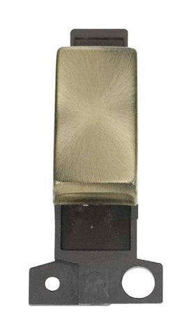 Minigrid Ingot 10A 3 Position Ingot Switch - Antique Brass - SE Home