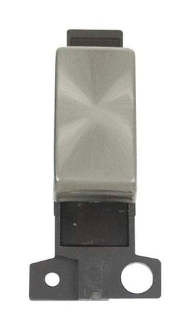 Minigrid Ingot 10A 3 Position Retractive Ingot Switch - Brushed Stainless Steel - SE Home
