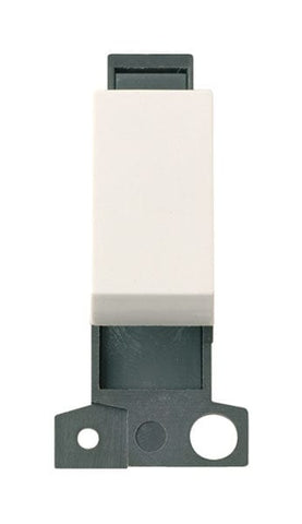 Minigrid Plastic 10A 3 Position Retractive Switch - Polar White - SE Home