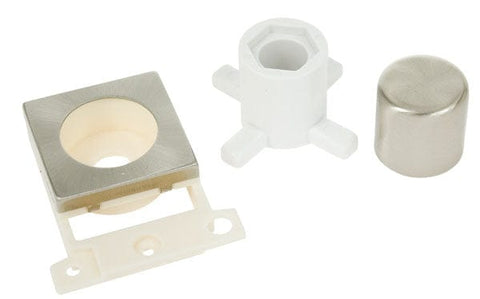 Minigrid Ingot Dimmer Module Mounting Kit - Satin Chrome - SE Home