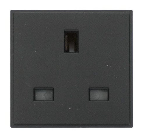 13A Uk Socket Outlet - Black - SE Home