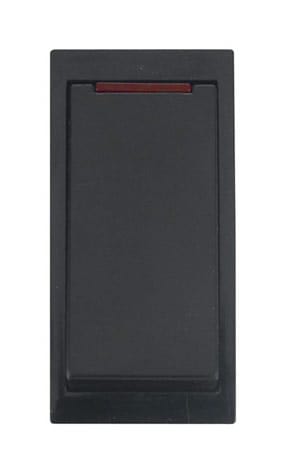 20A DP Media Switch With Neon - Black - SE Home