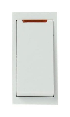 20A DP Media Switch With Neon - White - SE Home