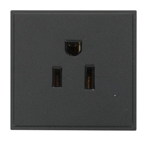 16a 110v Us Socket Outlet – Black - SE Home