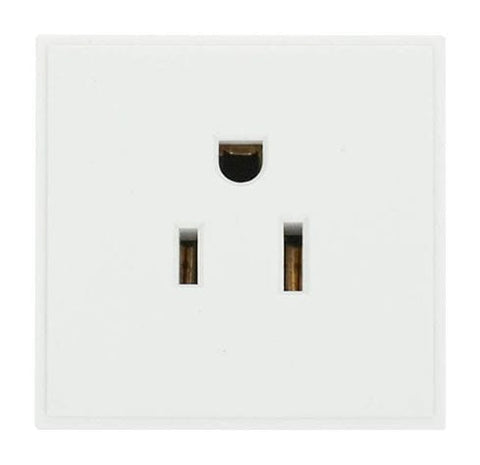 New Media 16a 110v Us Socket Outlet - Polar White