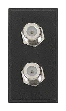 Twin Female Satellite Module (f To F Connection) - Black - SE Home
