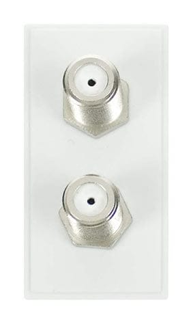 Twin Female Satellite Module (f To F Connection) - White - SE Home