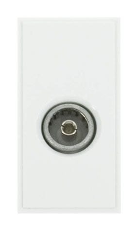 Single Female Coaxial - Polar White - SE Home
