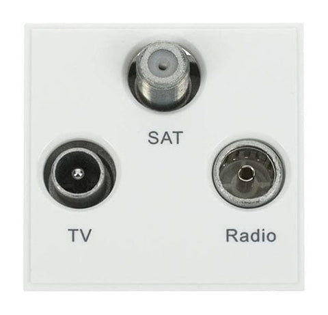 New Media Triplexed TV  radio And Satellite - Polar White