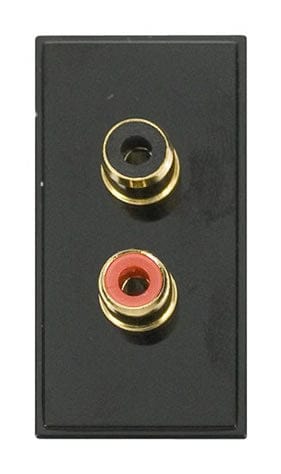 Rca/phono X 2 Outlet - Black - SE Home