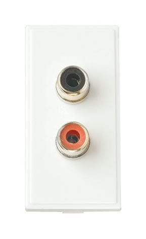 Rca/phono X 2 Outlet - Polar White - SE Home