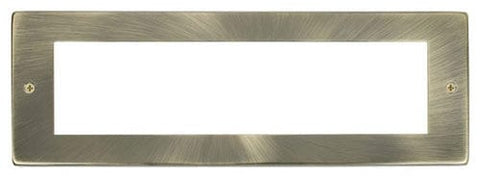 Small Media Front Plate (8 Module) - Antique Brass - SE Home