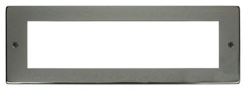 Small Media Front Plate (8 Module) - Black Nickel - SE Home