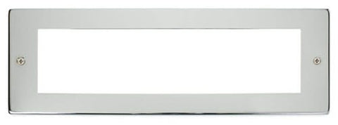 New Media Small Media Front Plate (8 Module) - Chrome