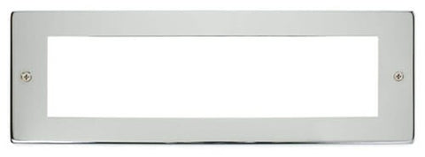 Small Media Front Plate (8 Module) - Chrome - SE Home