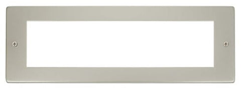 Small Media Front Plate (8 Module) - Pearl Nickel - SE Home