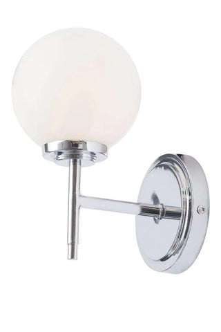 Porto Bathroom Globe Wall Light - Chrome - SE Home