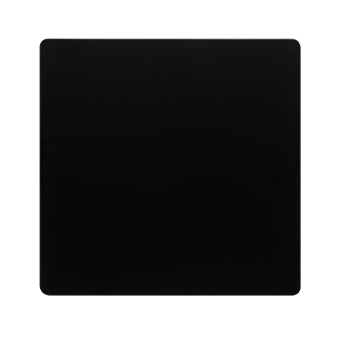 Screwless Plate Matt Black 1 Gang Blank Plate - Black Trim - SE Home