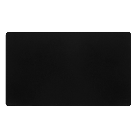 Screwless Plate Matt Black 2 Gang Blank Plate - Black Trim