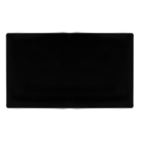 Screwless Plate Black Metal 2 Gang Blank Plate - SE Home