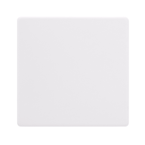 Screwless Plate Polar White 1 Gang Blank Plate - SE Home