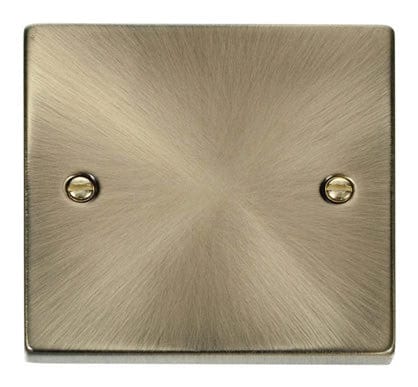 Antique Brass 1 Gang Blank Plate - SE Home