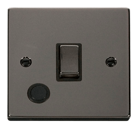 Black Nickel - Black Inserts Black Nickel 1 Gang 20A Ingot DP Switch With Flex - Black Trim