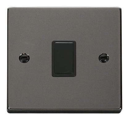 Black Nickel 1 Gang 20A DP Switch - Black Trim - SE Home