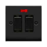 Matt Black 20A DP Sink/bath Switch - Black Trim - SE Home