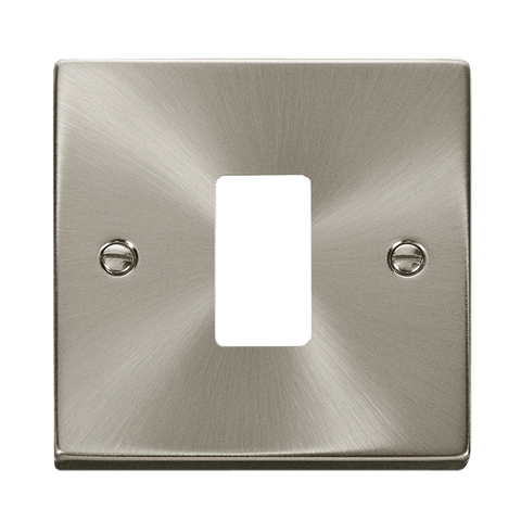 Gridpro 1 Gang Satin Chrome Plate - SE Home