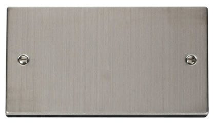Stainless Steel 2 Gang Blank Plate - SE Home