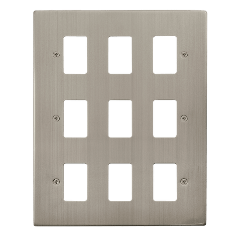 Gridpro 9 Gang Stainless Steel Plate - SE Home