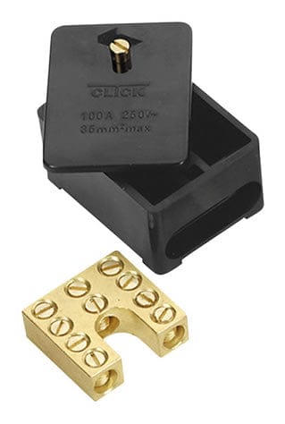 100a 1 Pole 5x35mm2 Link Box – Black - SE Home