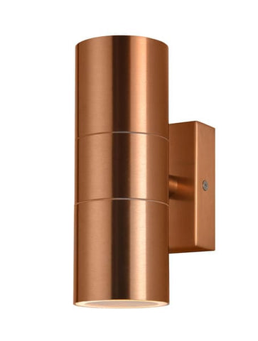 Copper Zinc Leto Outdoor Up & Down Wall Light - IP44 - SE Home