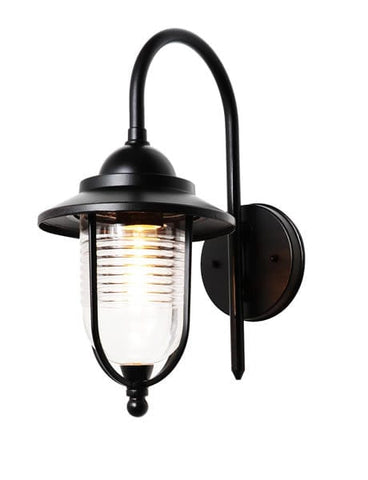 Black Diecast Aluminium Zinc Eris Outdoor Wall Light - IP44 - SE Home