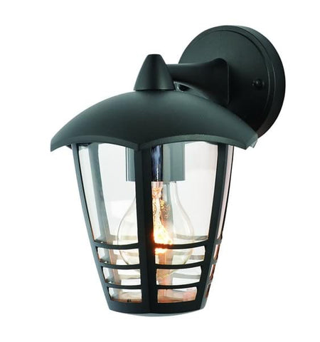 Outdoor Lighting Black Zinc Perdita Outdoor E27 Aluminium 6 Sided Lantern -  60W -  IP44