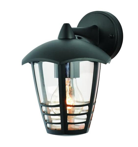 Black Zinc Perdita Outdoor E27 Aluminium 6 Sided Lantern - 60W - IP44 - SE Home