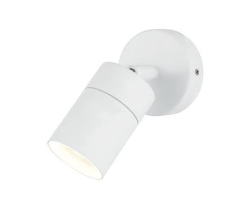 Zinc Leto White GU10 2 Light Adjustable Wall Fitting IP44 35W - SE Home