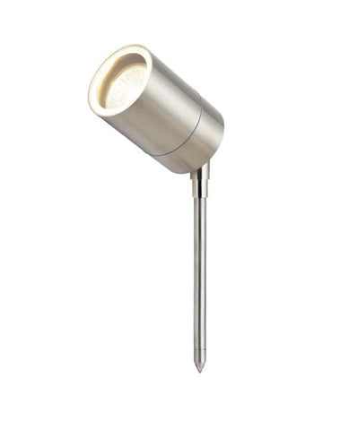 Zinc Leto Stainless Steel GU10 1 Light Spike - Deck Dual Mount Spotlight - SE Home