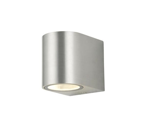Outdoor Lighting Zinc Antar GU10 Stainless Steel 1 Light Up or Down Wall Fitting 35W