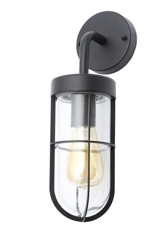 Woking Outdoor Wall Lantern Textured Black - SE Home